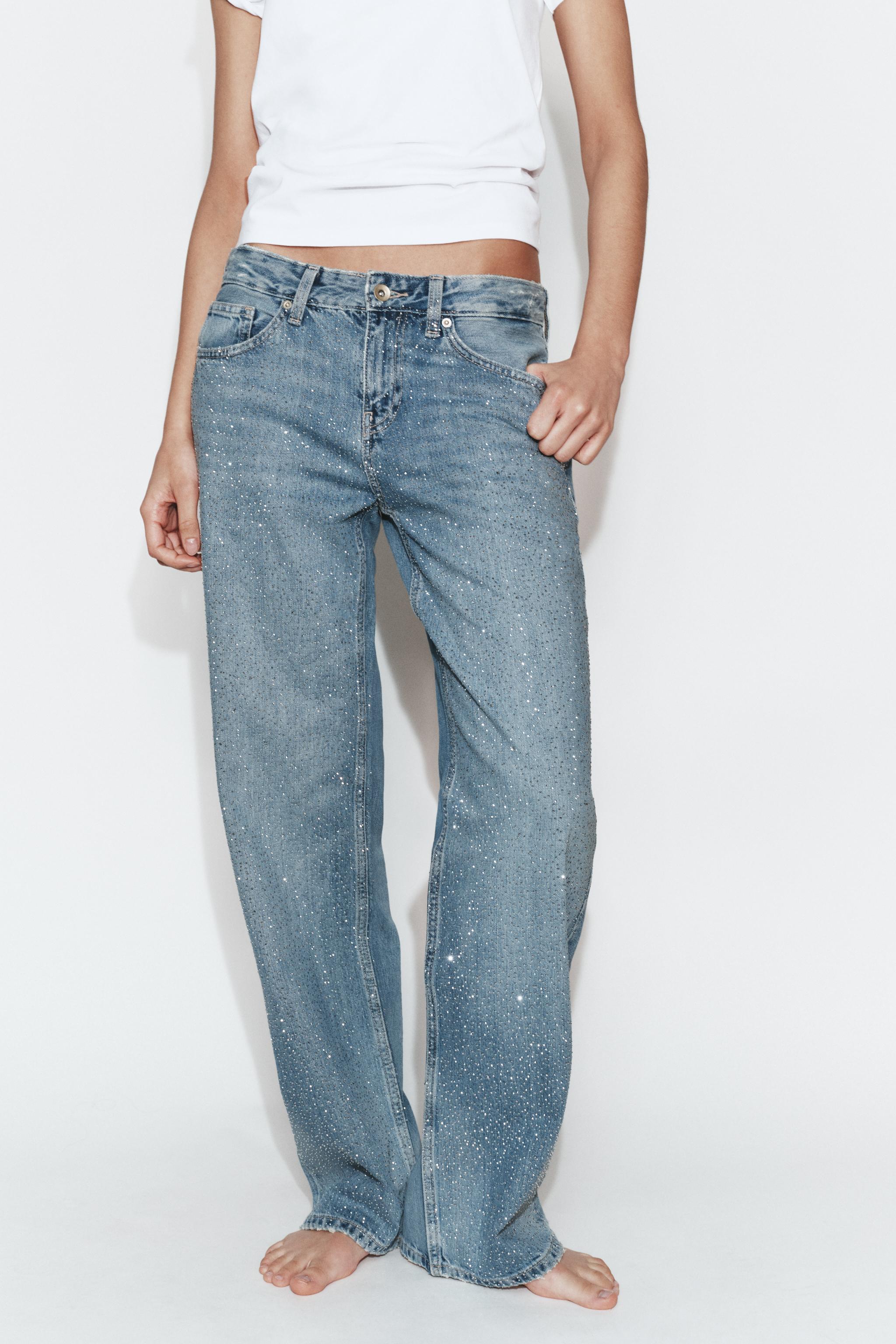 JEAN TRF DROIT TAILLE BASSE BRILLANT